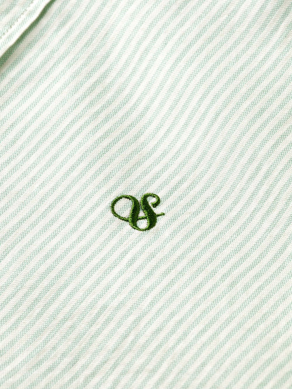 ESSENTIAL OXFORD STRIPE SHIRT SEAFOAM