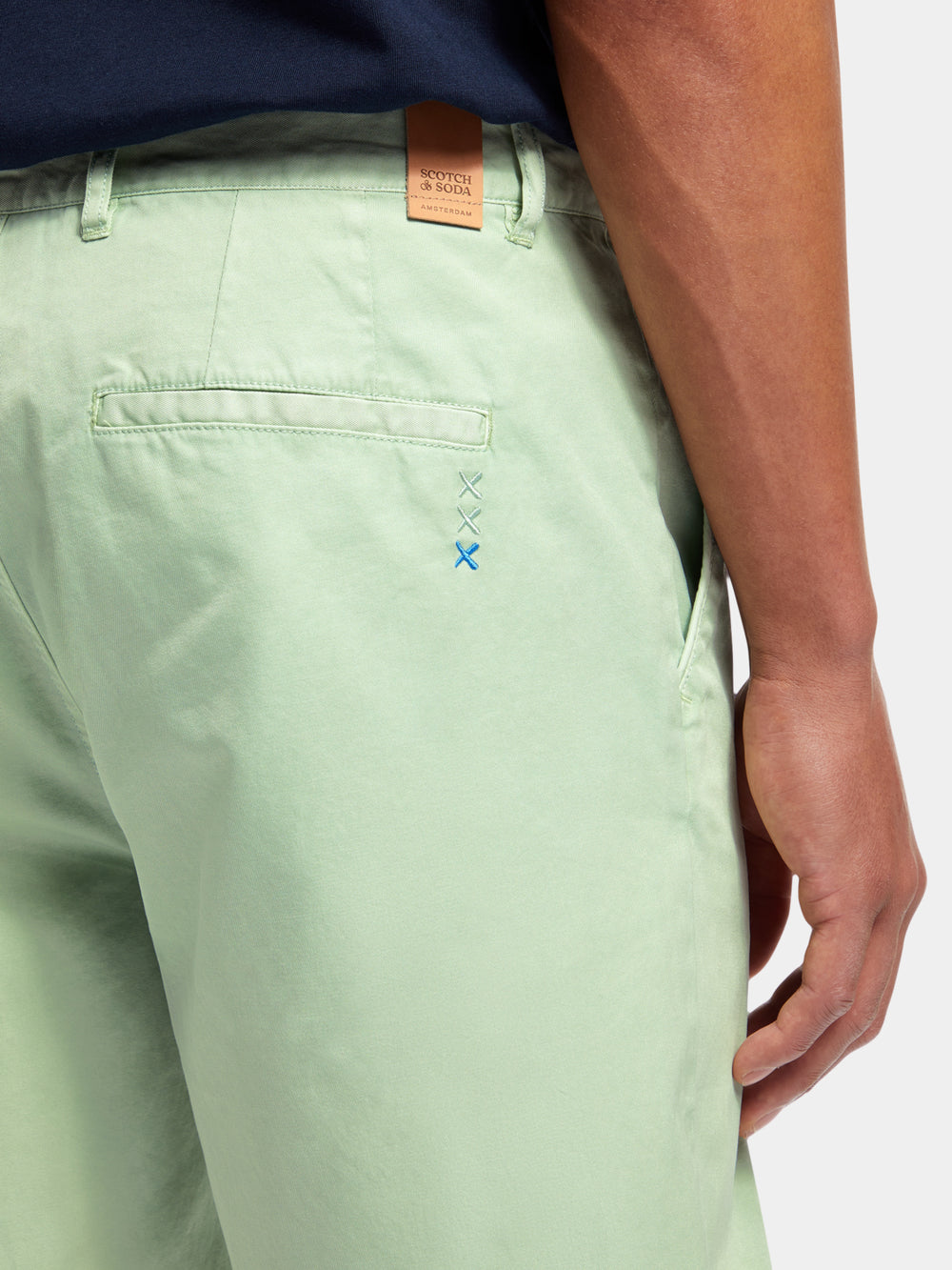 STUART GARMENT DYED SHORT SEAFOAM