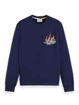 FRONT BACK BOATING ARTWORK SWEATER NAVY