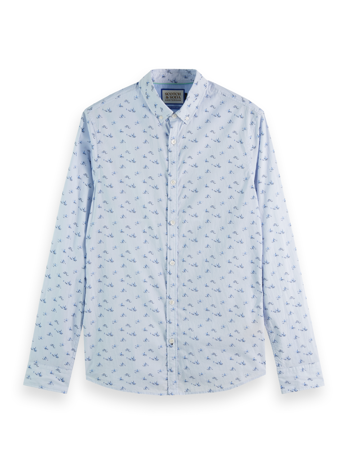 DITSY NAVAL FLAG SHIRT LIGHT BLUE