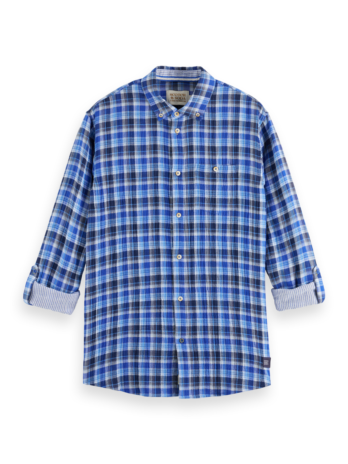 DOUBLE FACE SHIRT BLUE CHECK