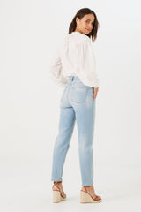 ISABELLA MOM JEAN LIGHT BLUE