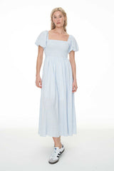 CELINE LOVER MIDI DRESS BLUE/WHITE