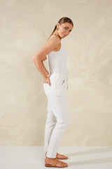 DALTON DENIM PANT WHITE