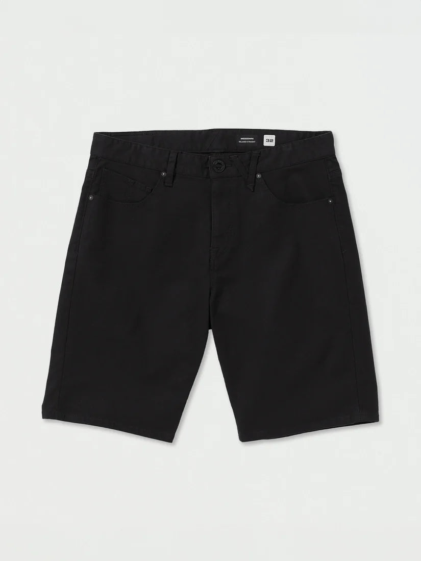 MODOWN CANVAS 5 POCKET SHORT BLACK