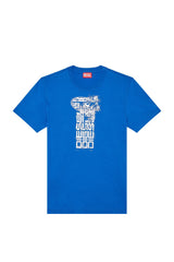 T-DIEGOR K68 T-SHIRT BLUE