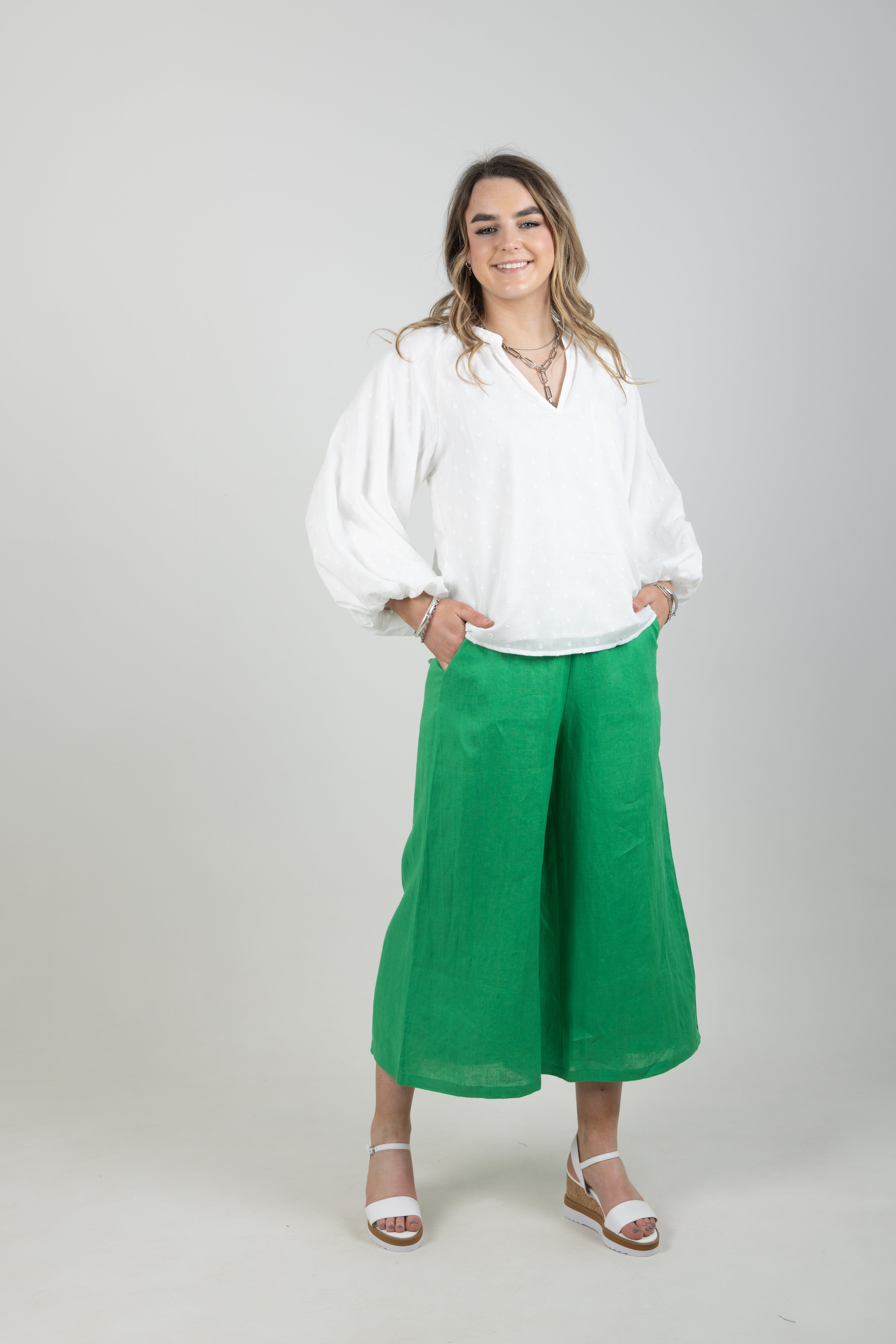 HALCYON CROP PANT EMERALD