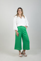 HALCYON CROP PANT EMERALD