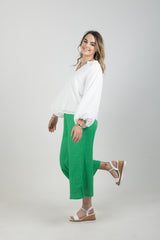 HALCYON CROP PANT EMERALD