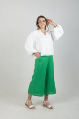 HALCYON CROP PANT EMERALD