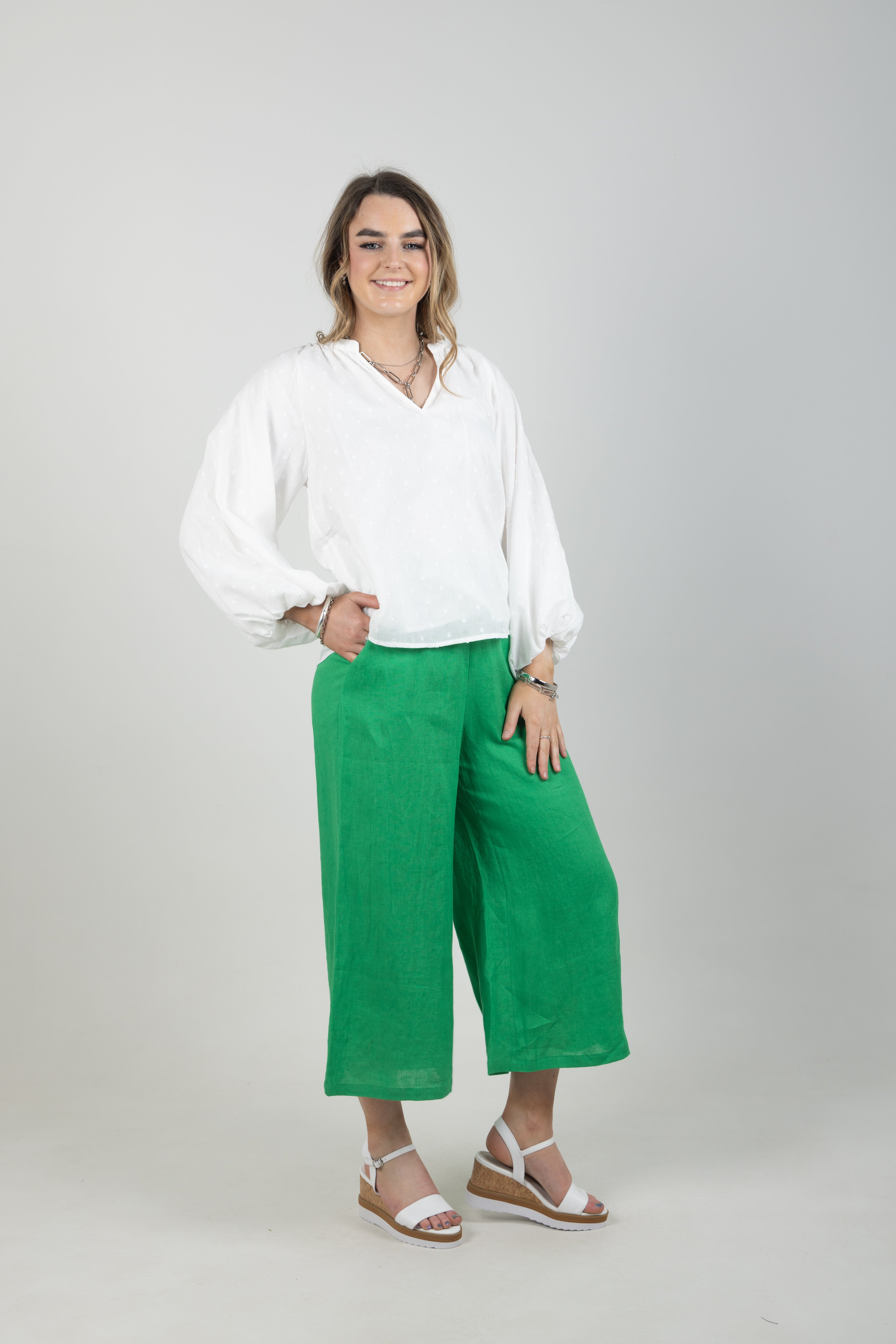 HALCYON CROP PANT EMERALD