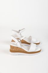 IPPY WEDGE WHITE LEATHER