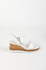 IPPY WEDGE WHITE LEATHER