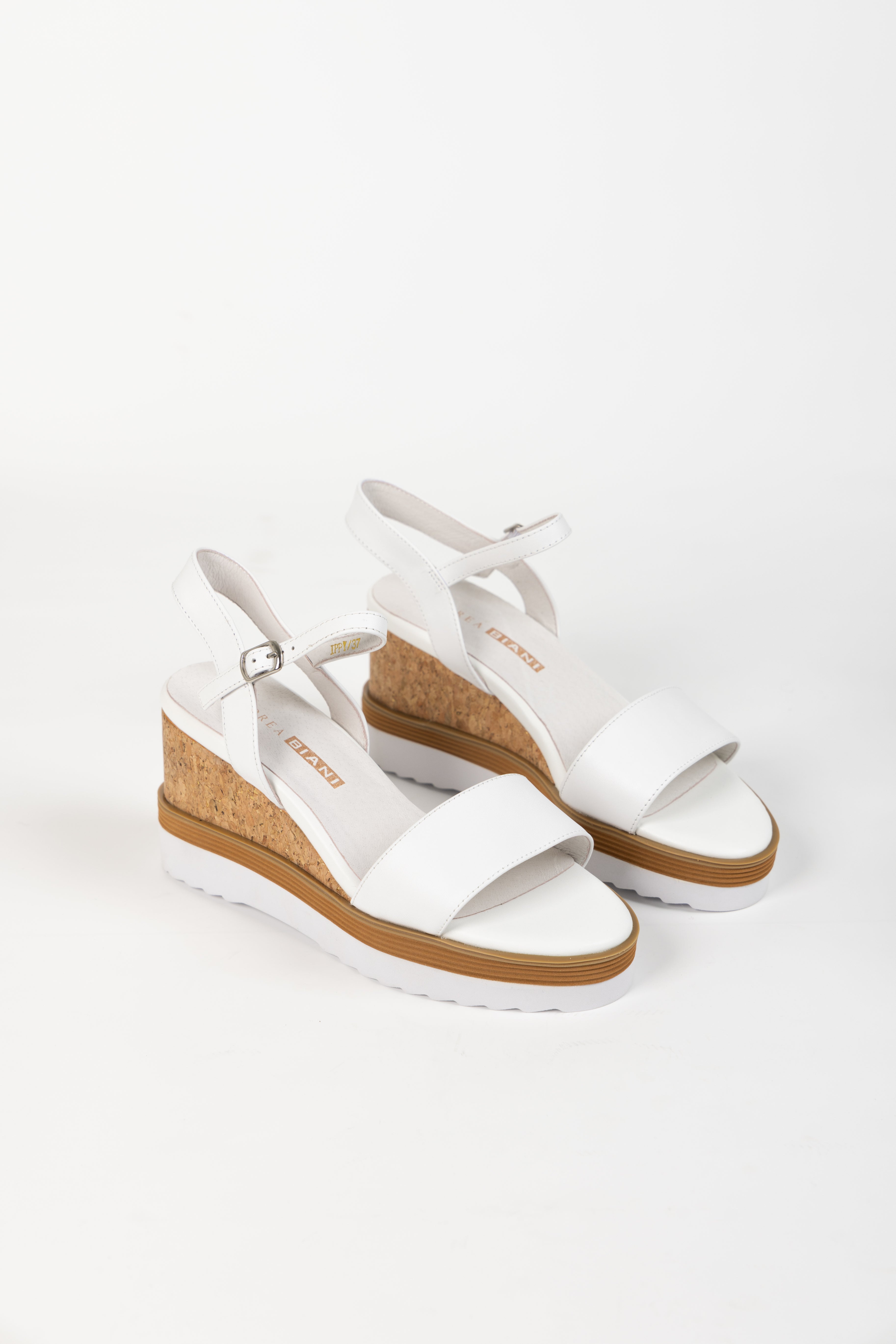 IPPY WEDGE WHITE LEATHER