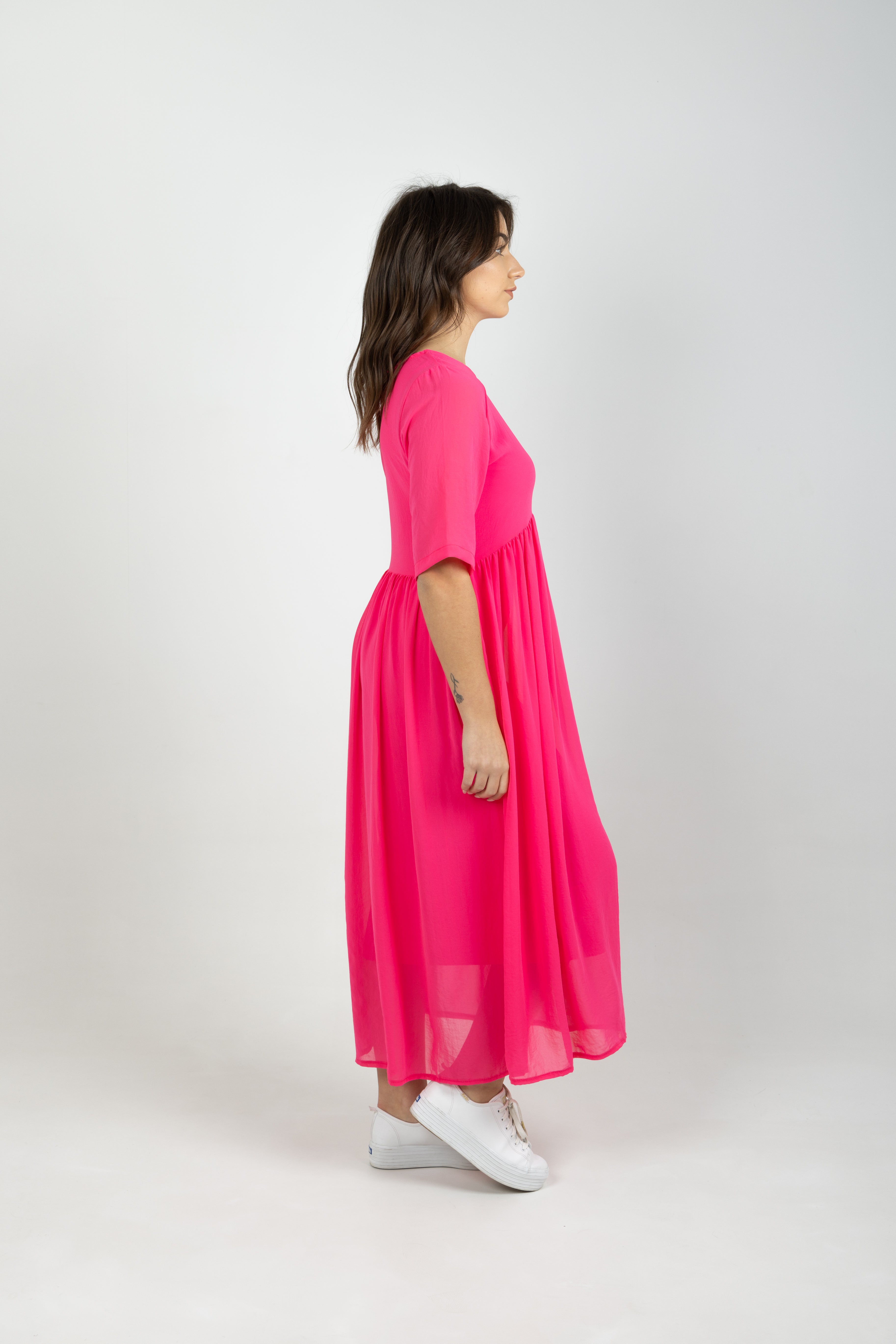 ARC DRESS FLAMINGO