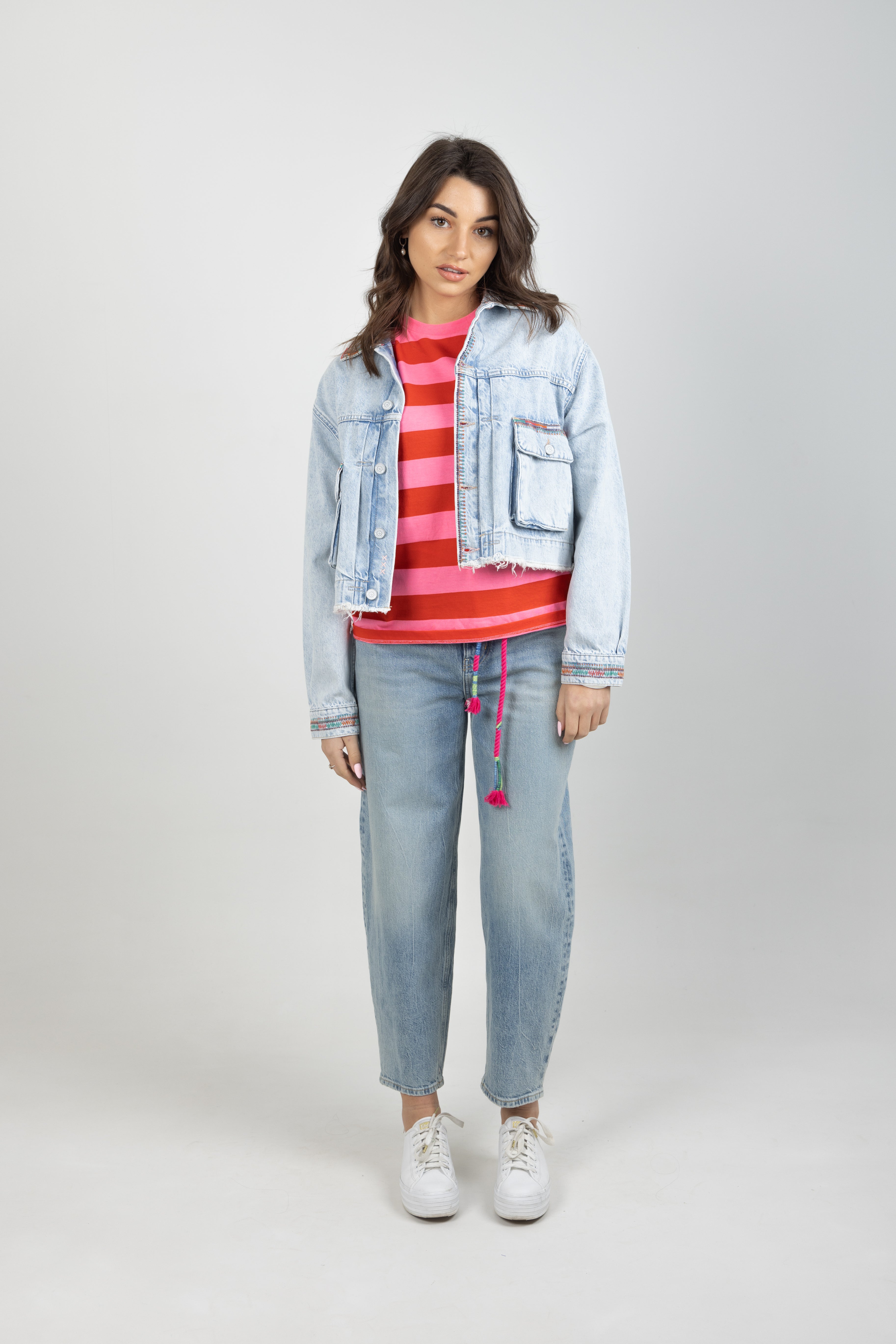 CROPPED DENIM JACKET SEA STAR