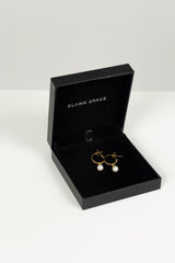 BABY PEARL HOOP EARRINGS 18KT GOLD