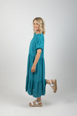 ZANZIBAR TIERED MAXI TEAL