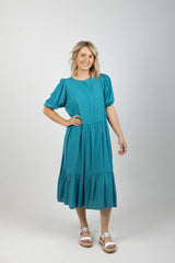 ZANZIBAR TIERED MAXI TEAL