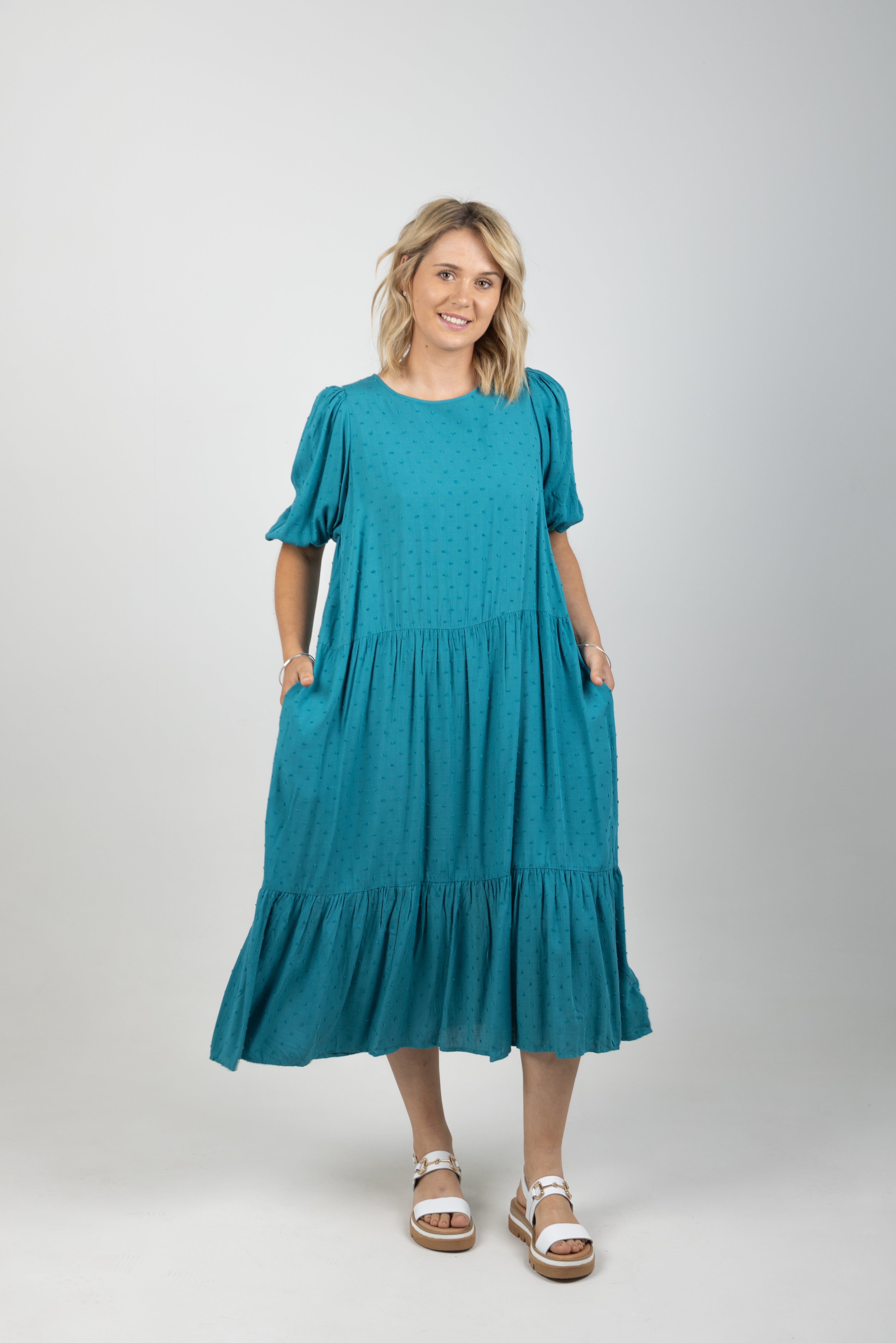 ZANZIBAR TIERED MAXI TEAL