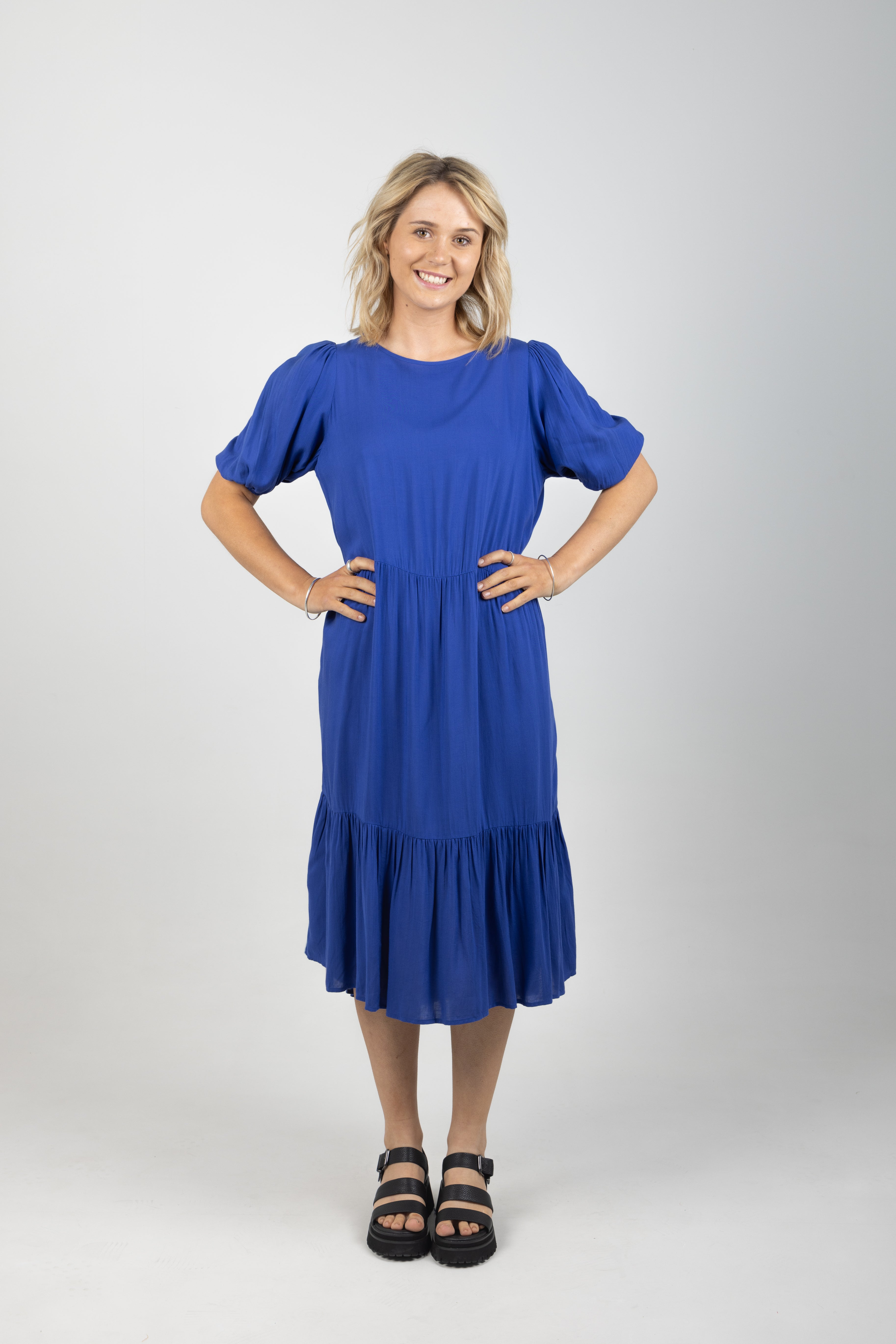 ZANZIBAR TIERED MAXI COBALT