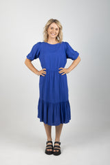 ZANZIBAR TIERED MAXI COBALT