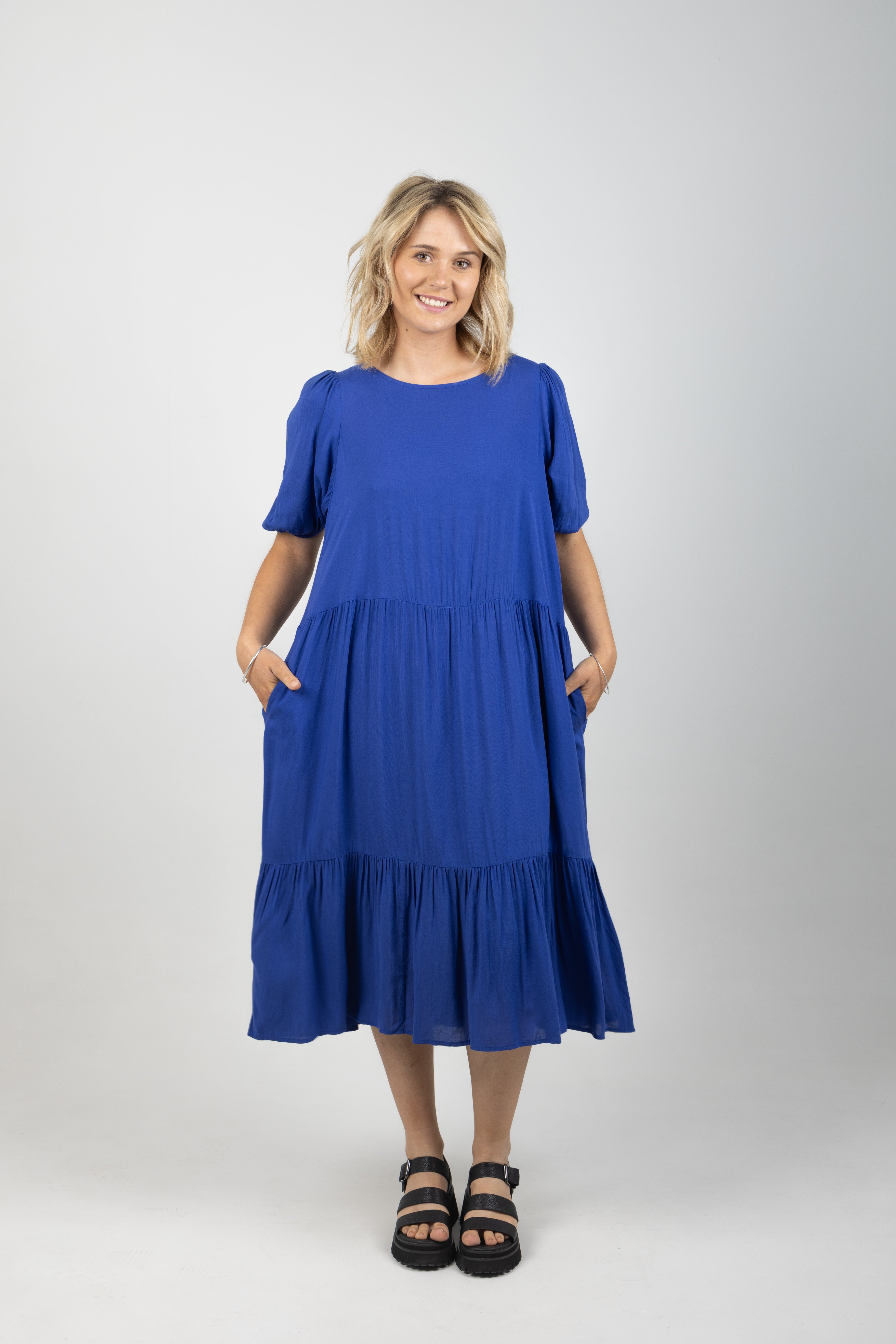 ZANZIBAR TIERED MAXI COBALT