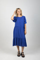 ZANZIBAR TIERED MAXI COBALT