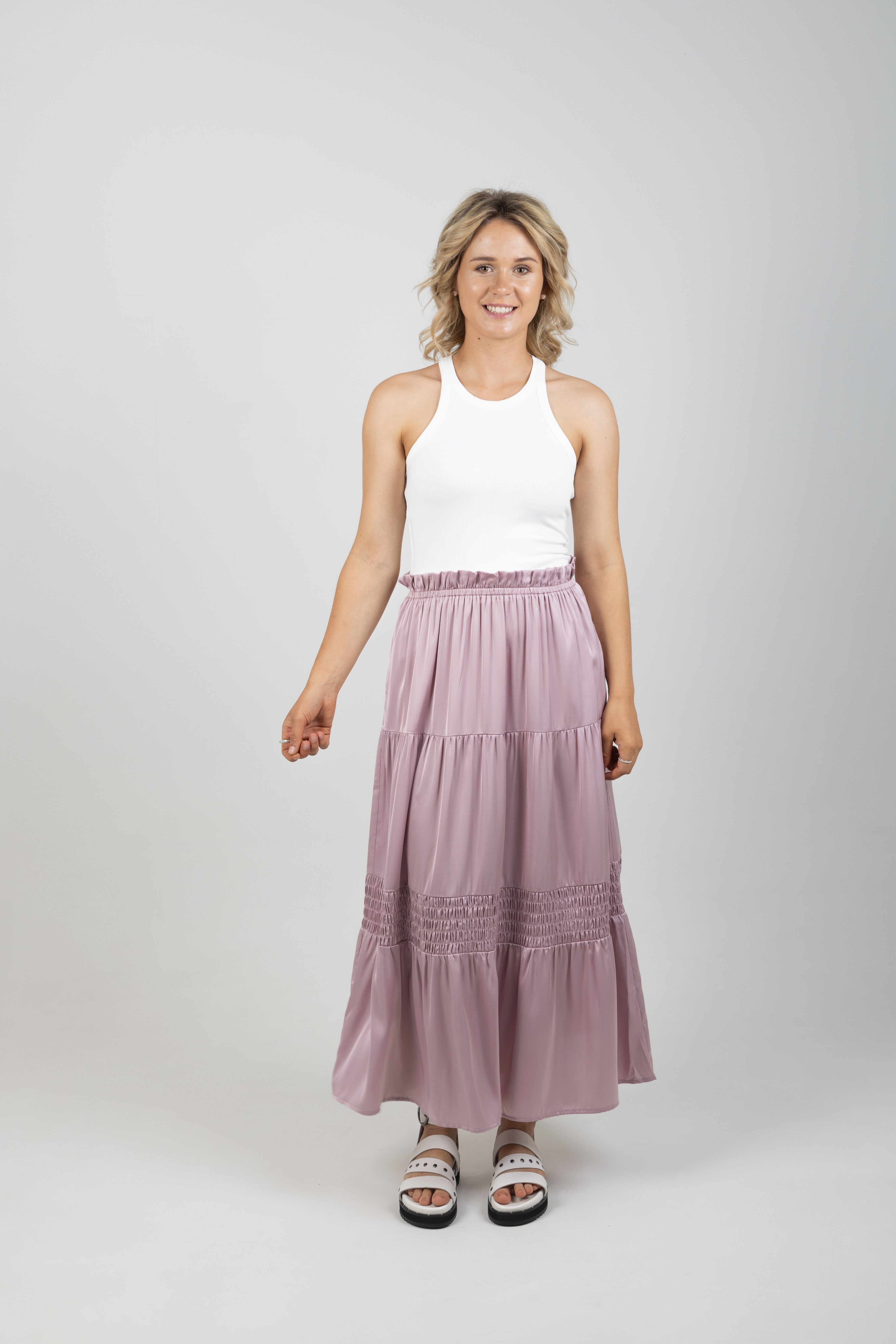 STAPLE SKIRT MAUVE