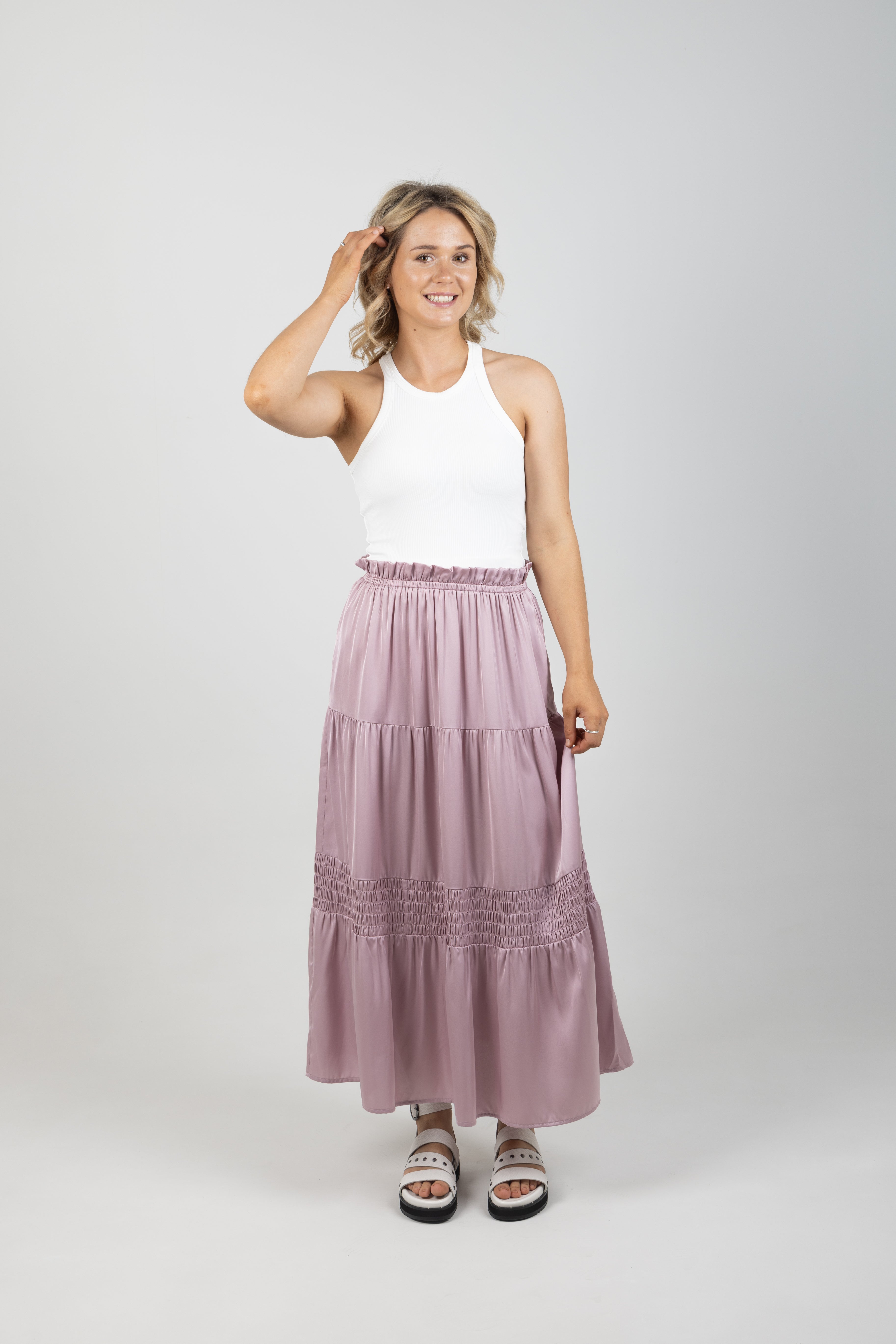 STAPLE SKIRT MAUVE