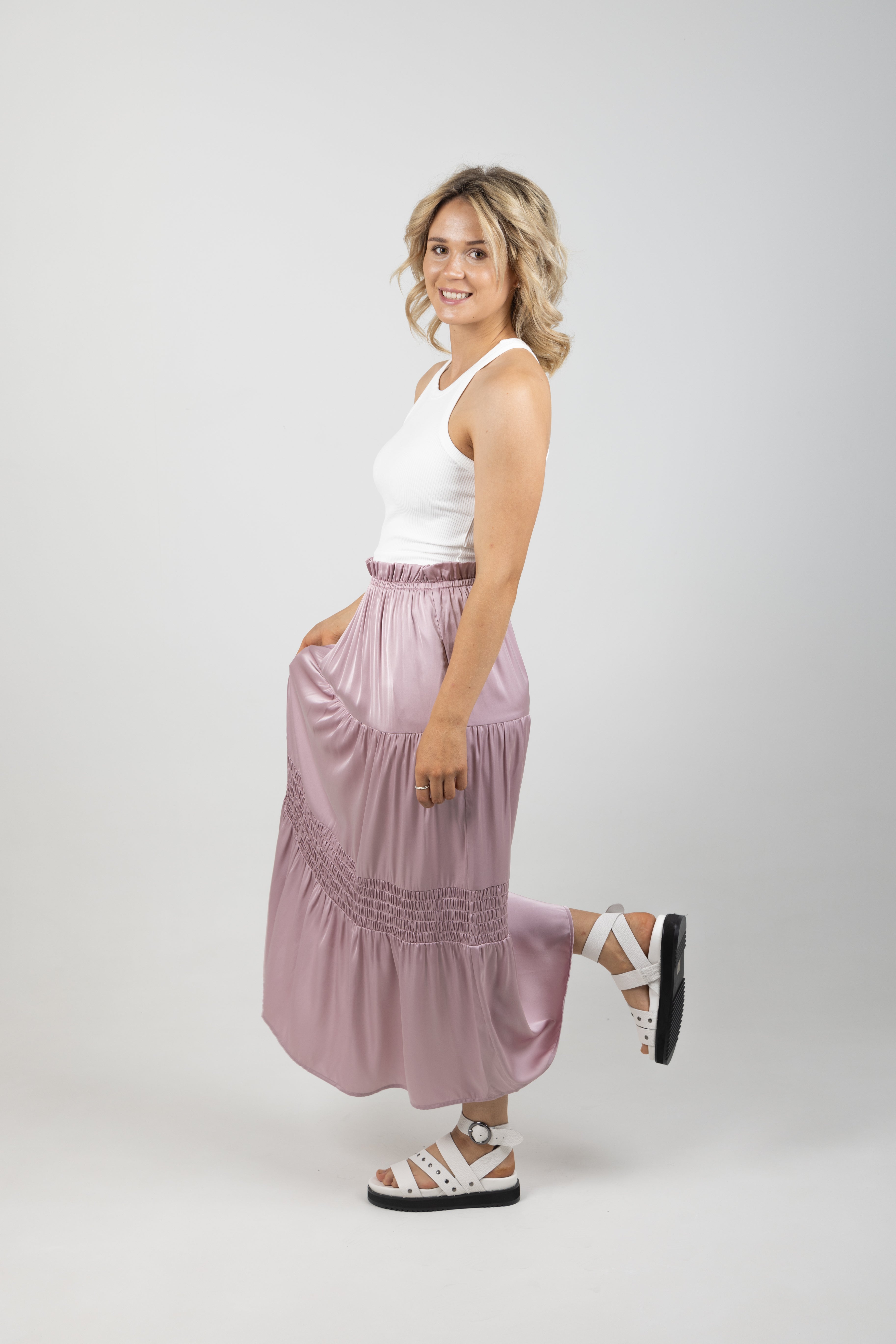 STAPLE SKIRT MAUVE