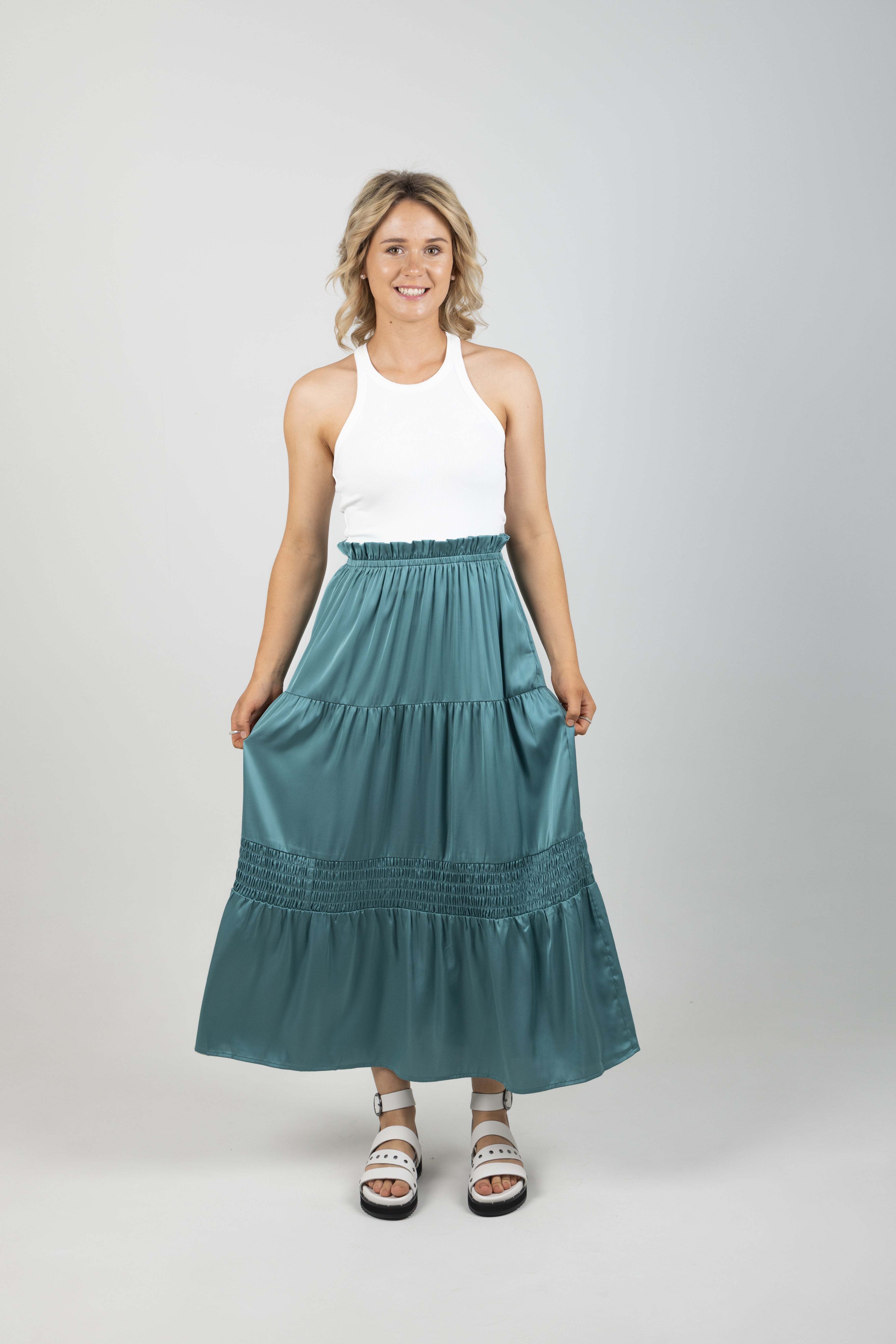 STAPLE SKIRT PETROL