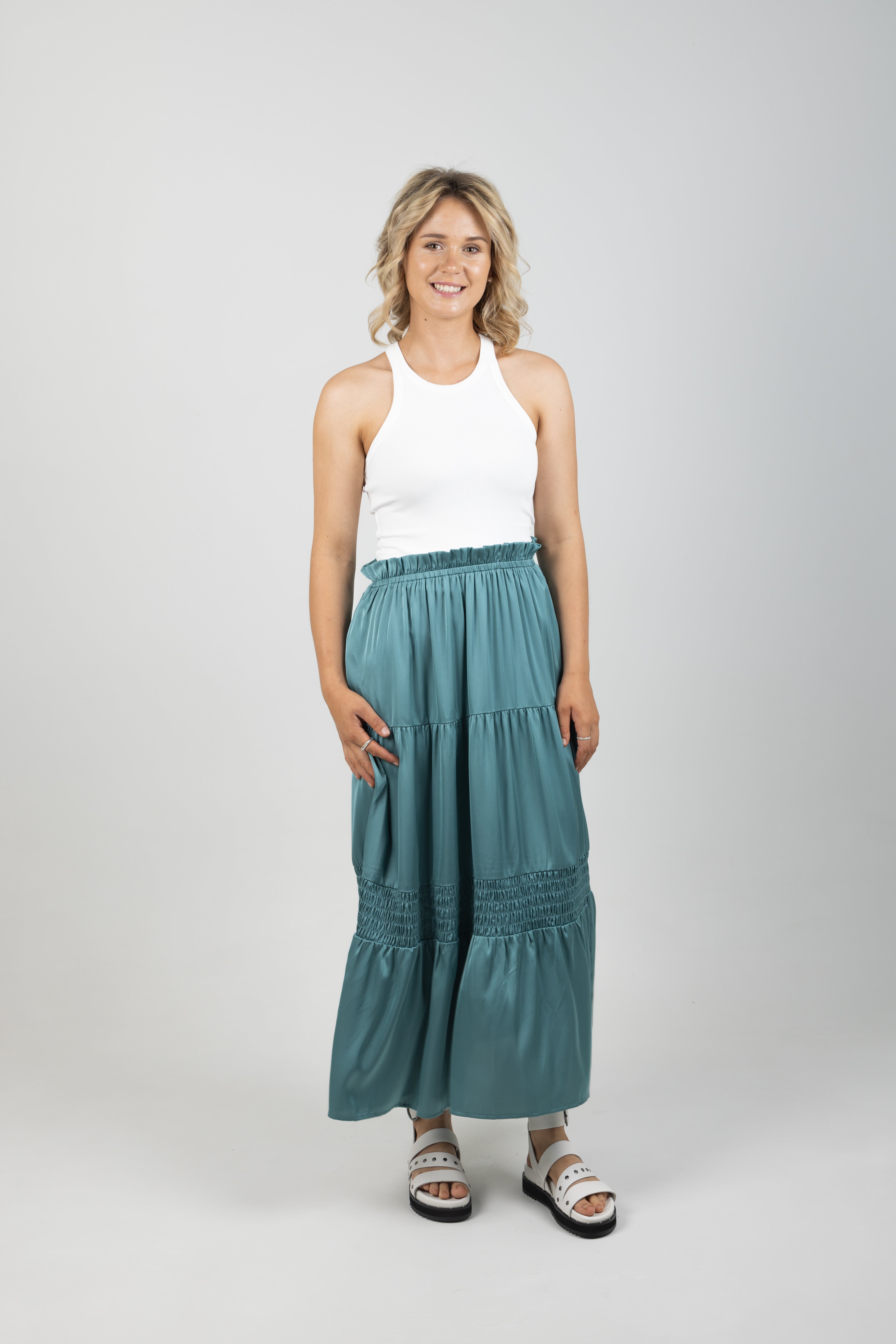 STAPLE SKIRT PETROL