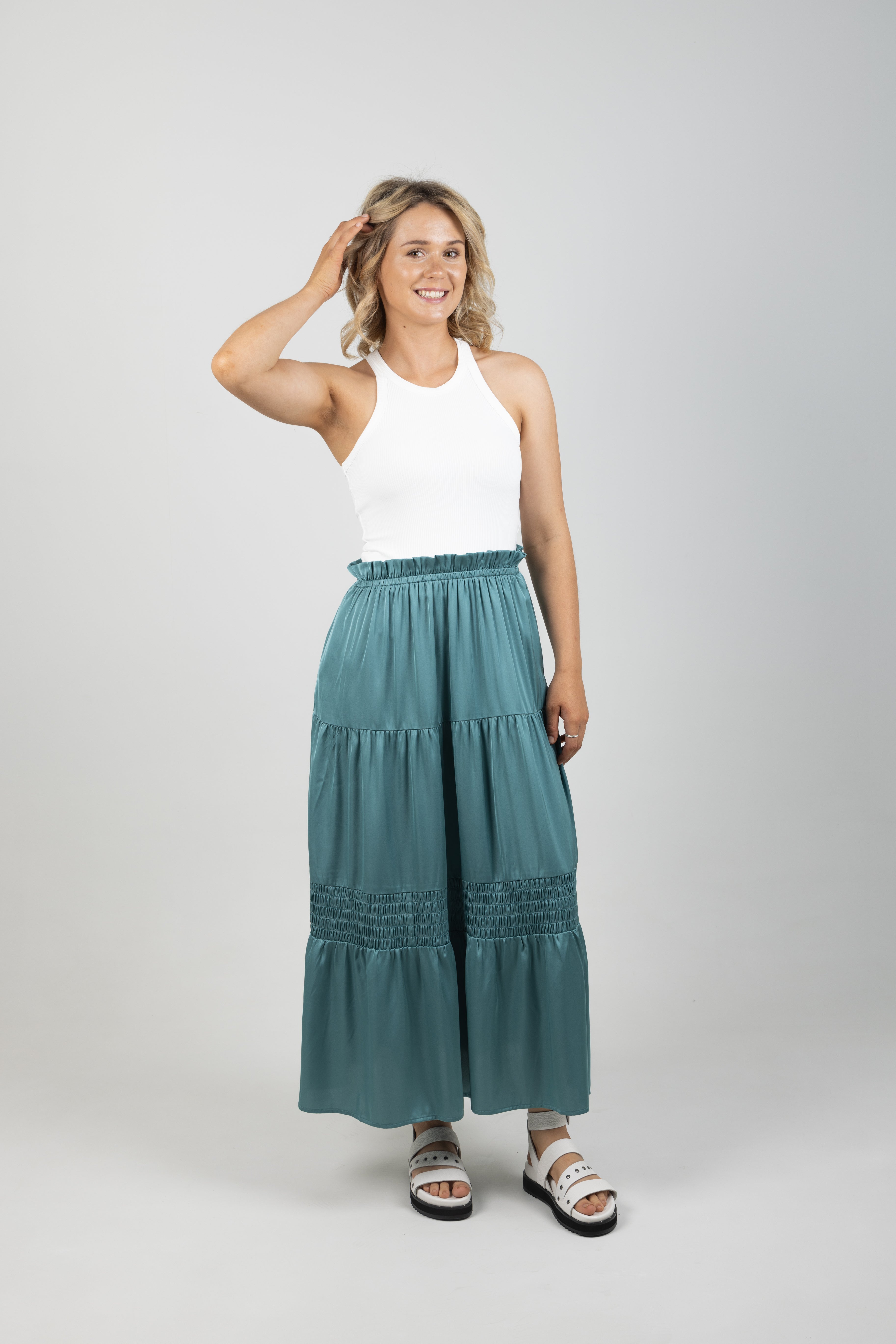 STAPLE SKIRT PETROL