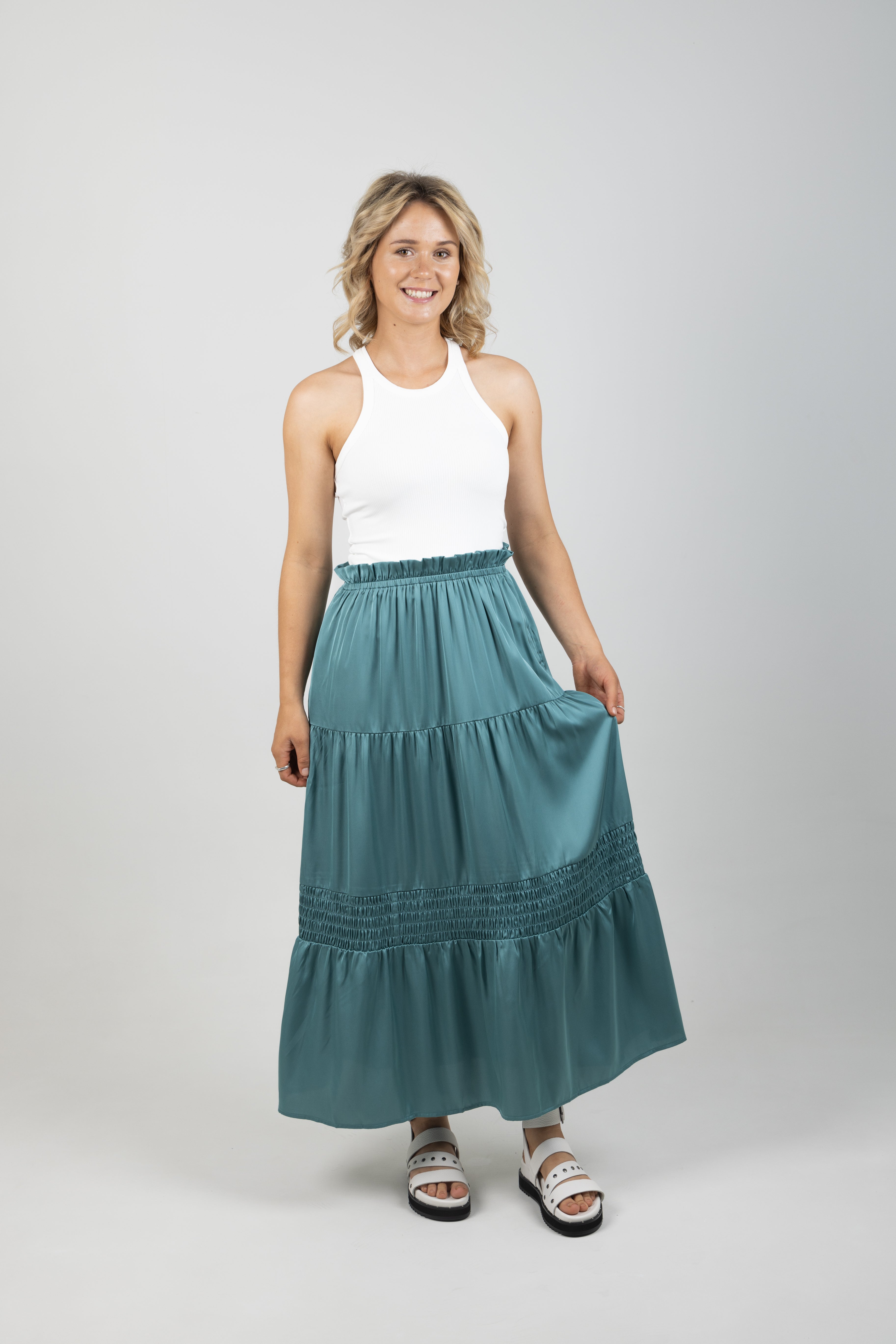 STAPLE SKIRT PETROL