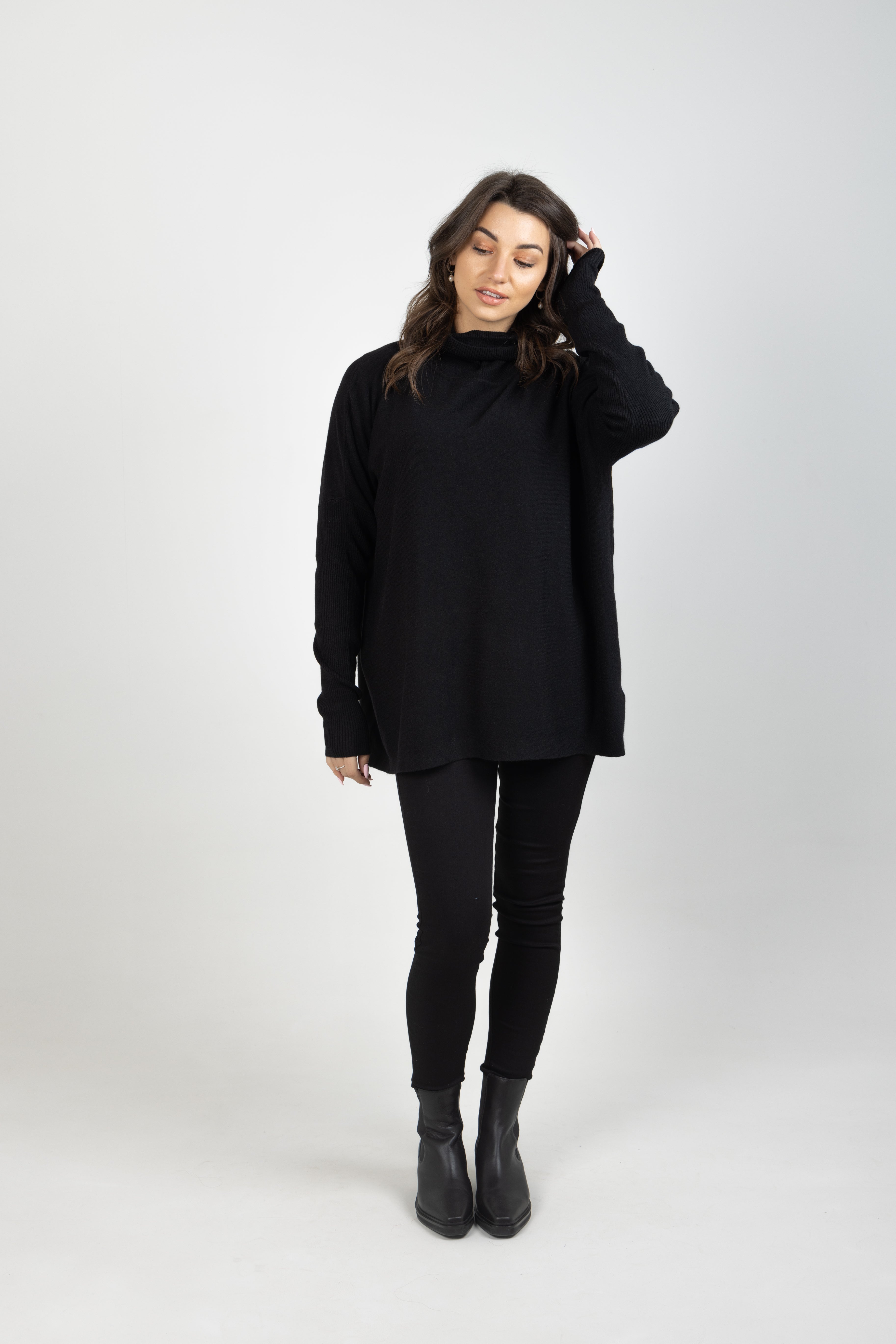 HORIZON RELAXED JUMPER ONYX