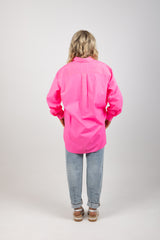 EXTRA OVERSIZED SHIRT FLUO PINK