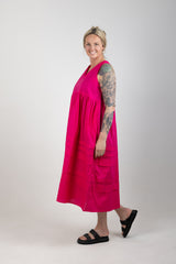 REMI TANK DRESS RASPBERRY