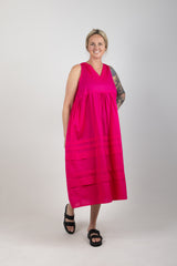 REMI TANK DRESS RASPBERRY