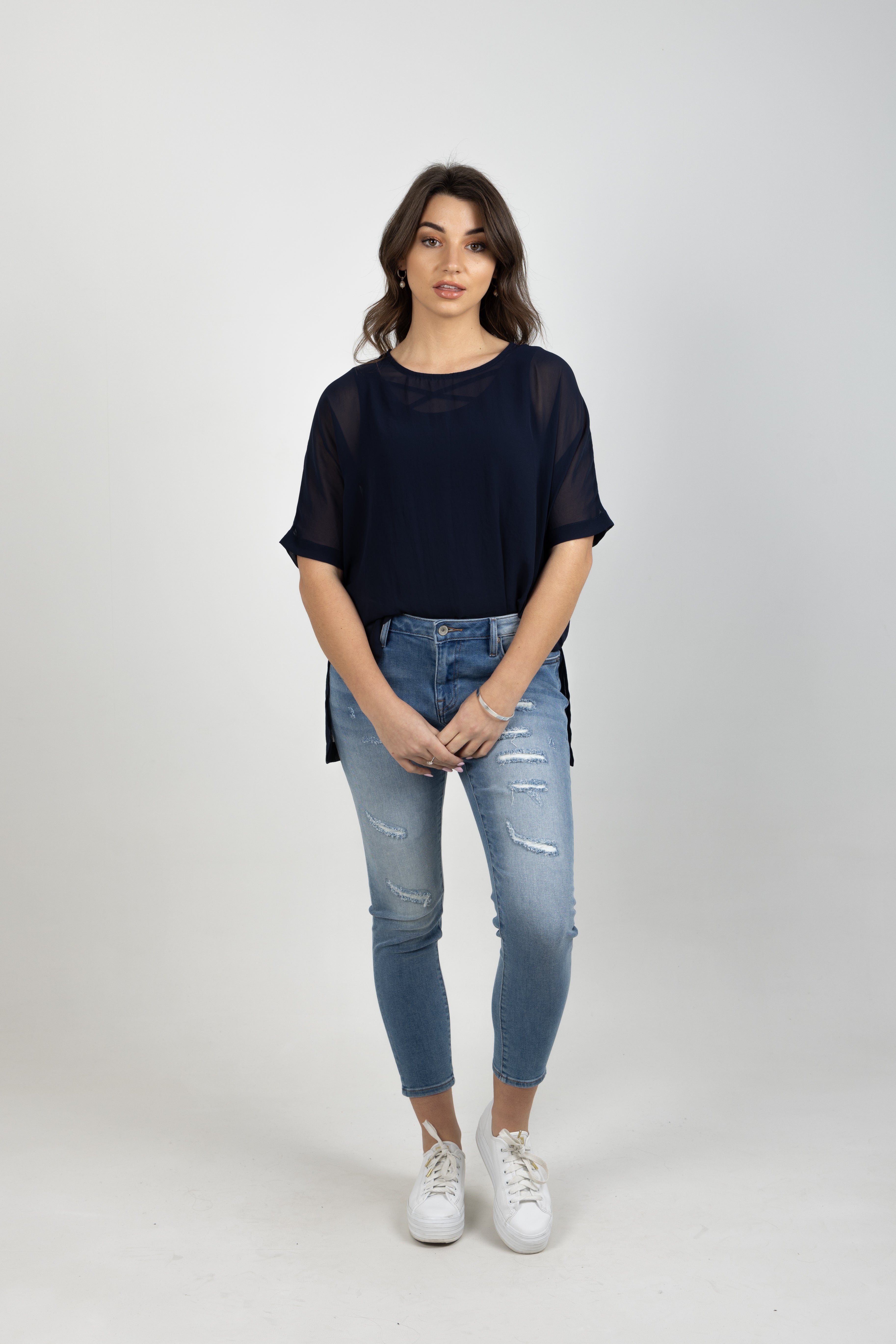 GRACE TEE BLUE NOIR