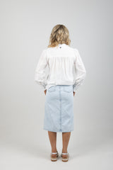 DOBBY BLOUSE OFF WHITE