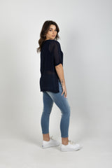 GRACE TEE BLUE NOIR