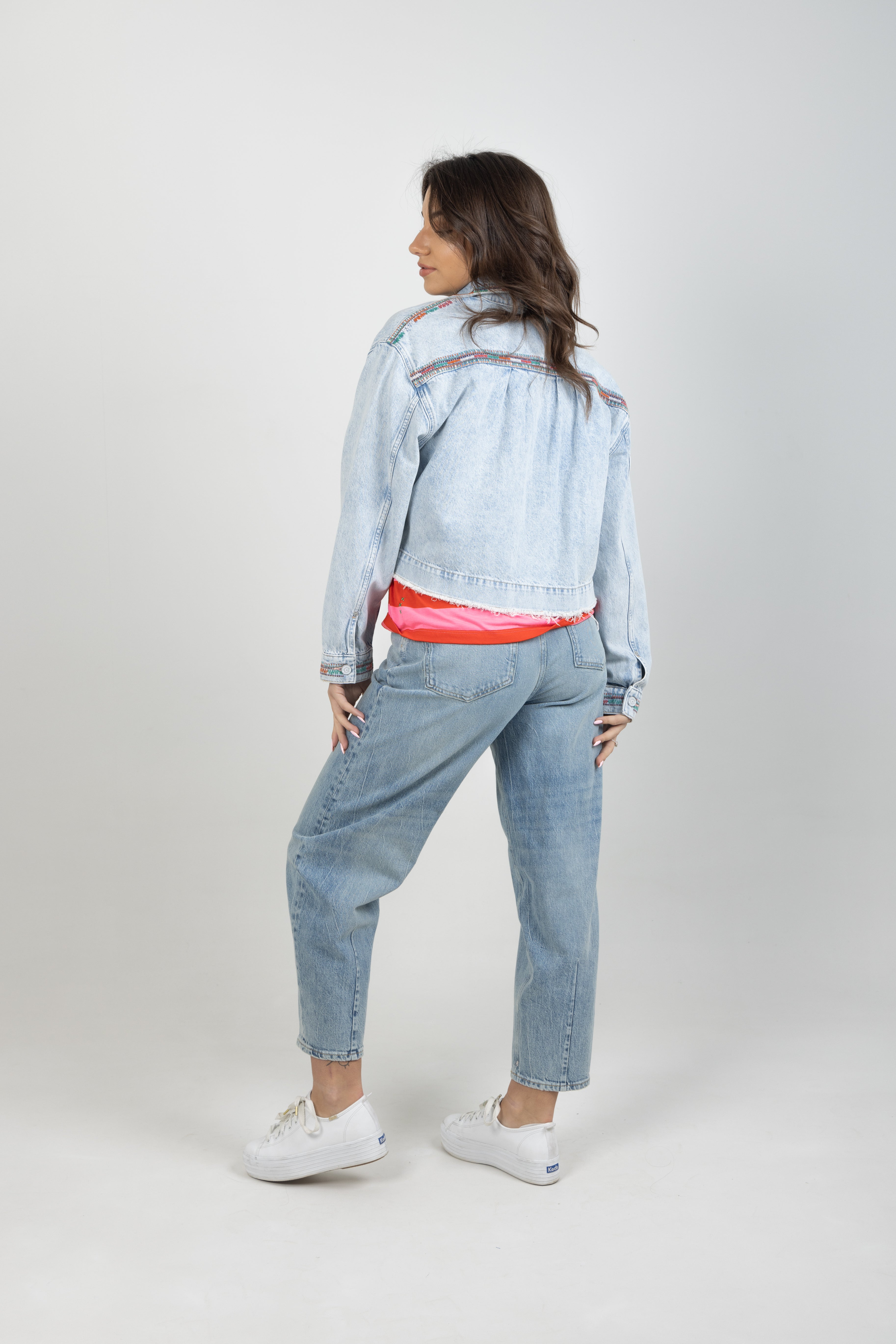 CROPPED DENIM JACKET SEA STAR