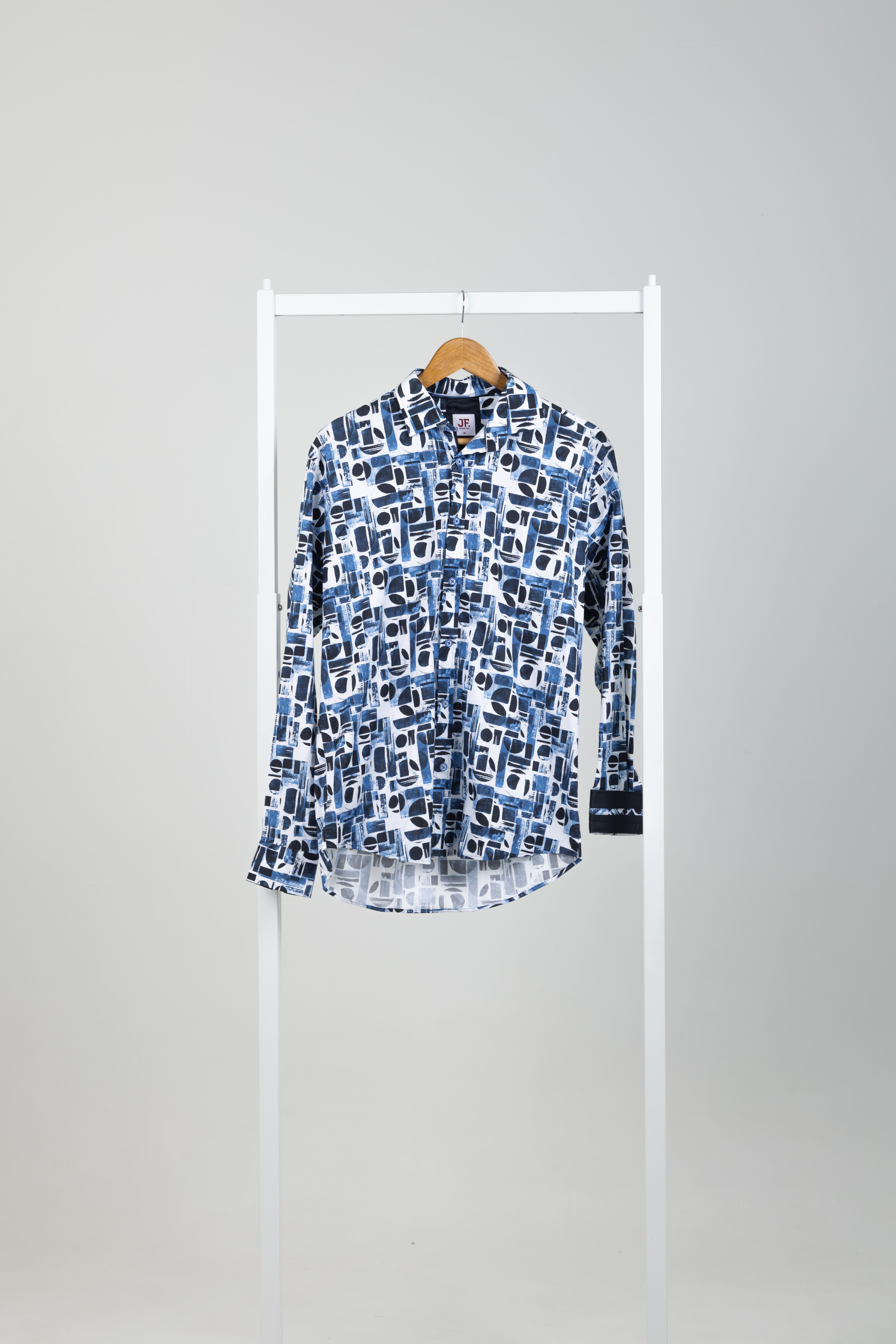 LS SHIRT - BLUE PRINT