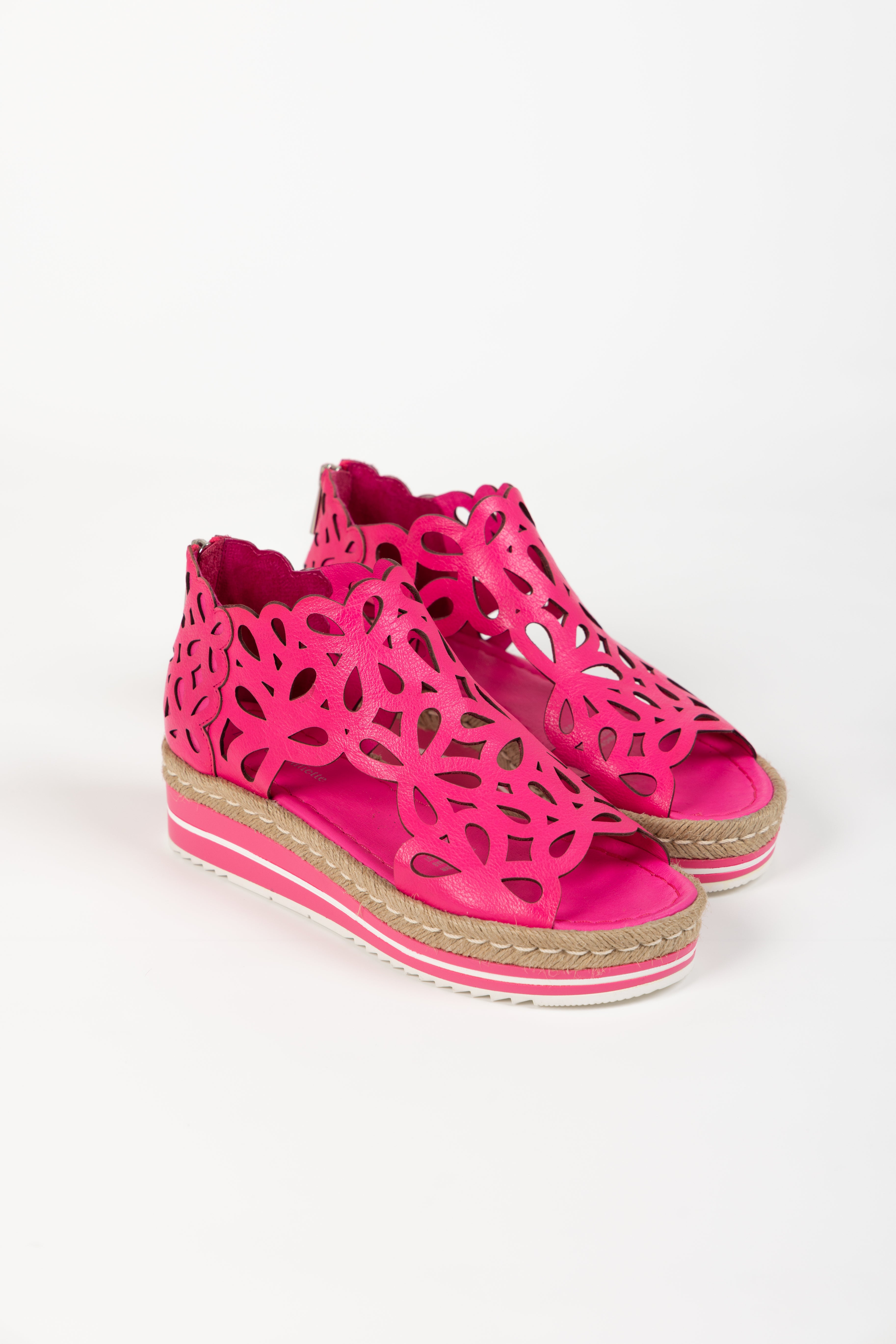 ADELY SANDAL HOT PINK LEATHER