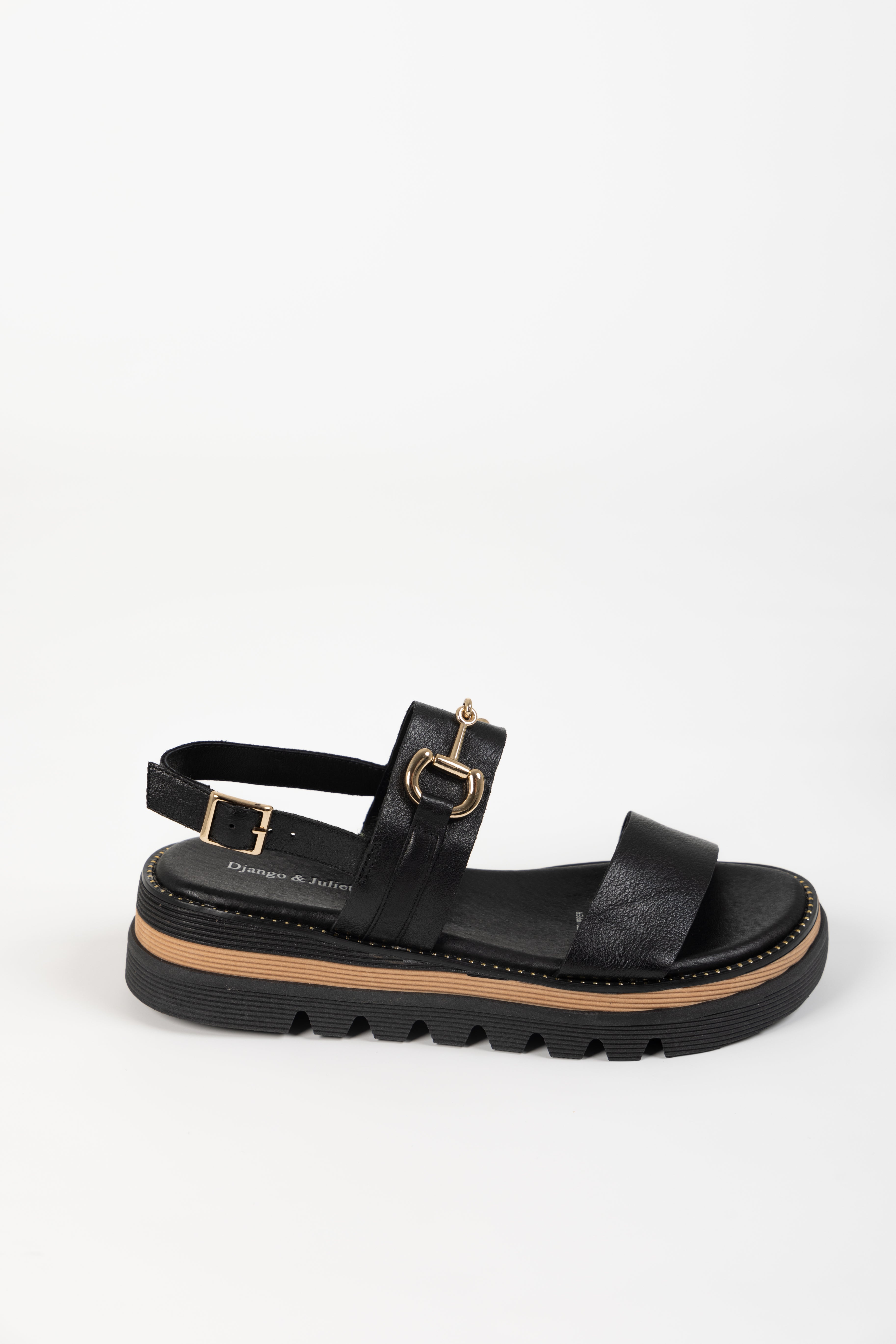 SABRI SANDALS BLACK LEATHER