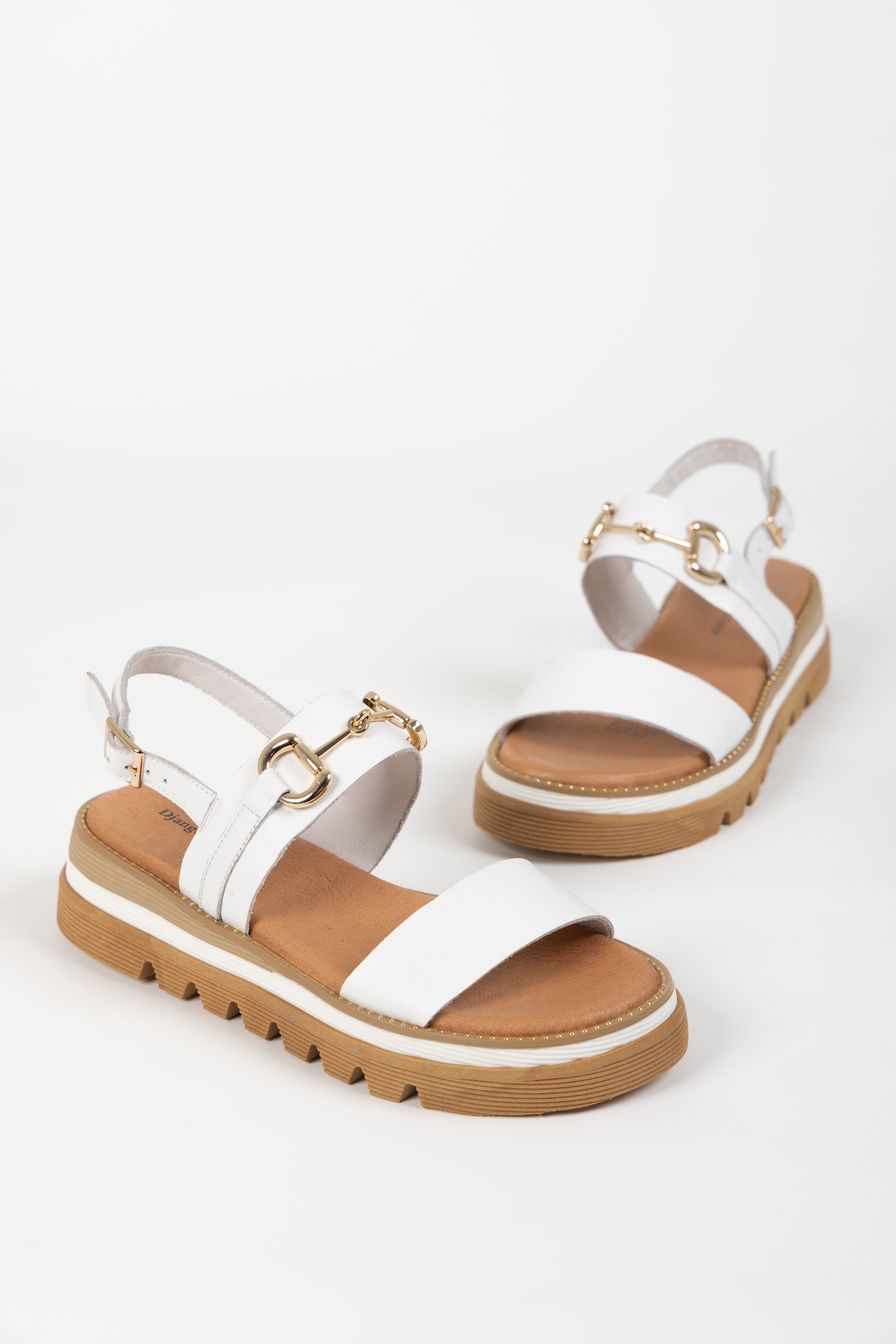 SABRI SANDALS WHITE LEATHER