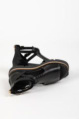 SORENS SANDAL BLACK LEATHER