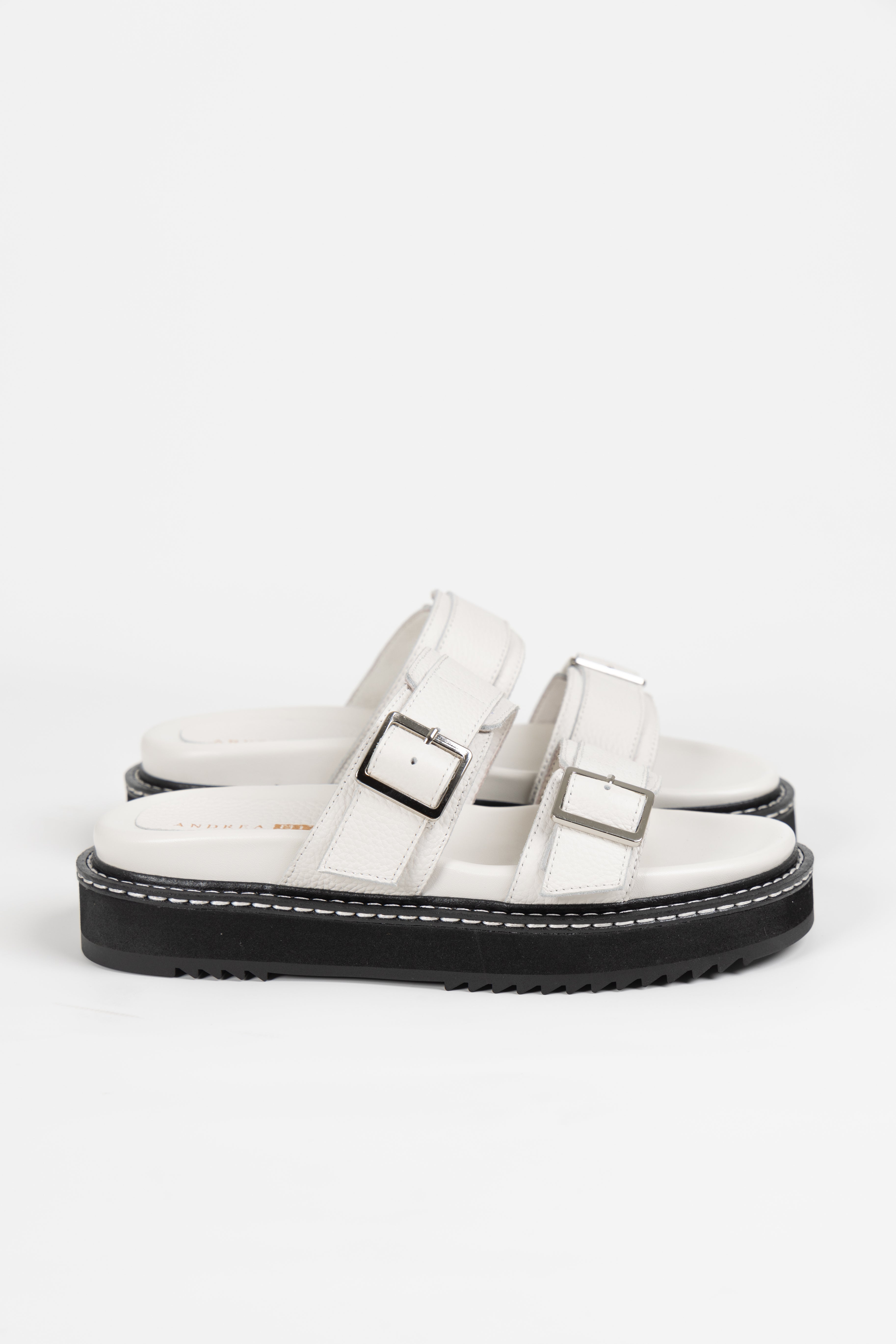 GIMLET SANDAL WHITE TUMBLE LEATHER