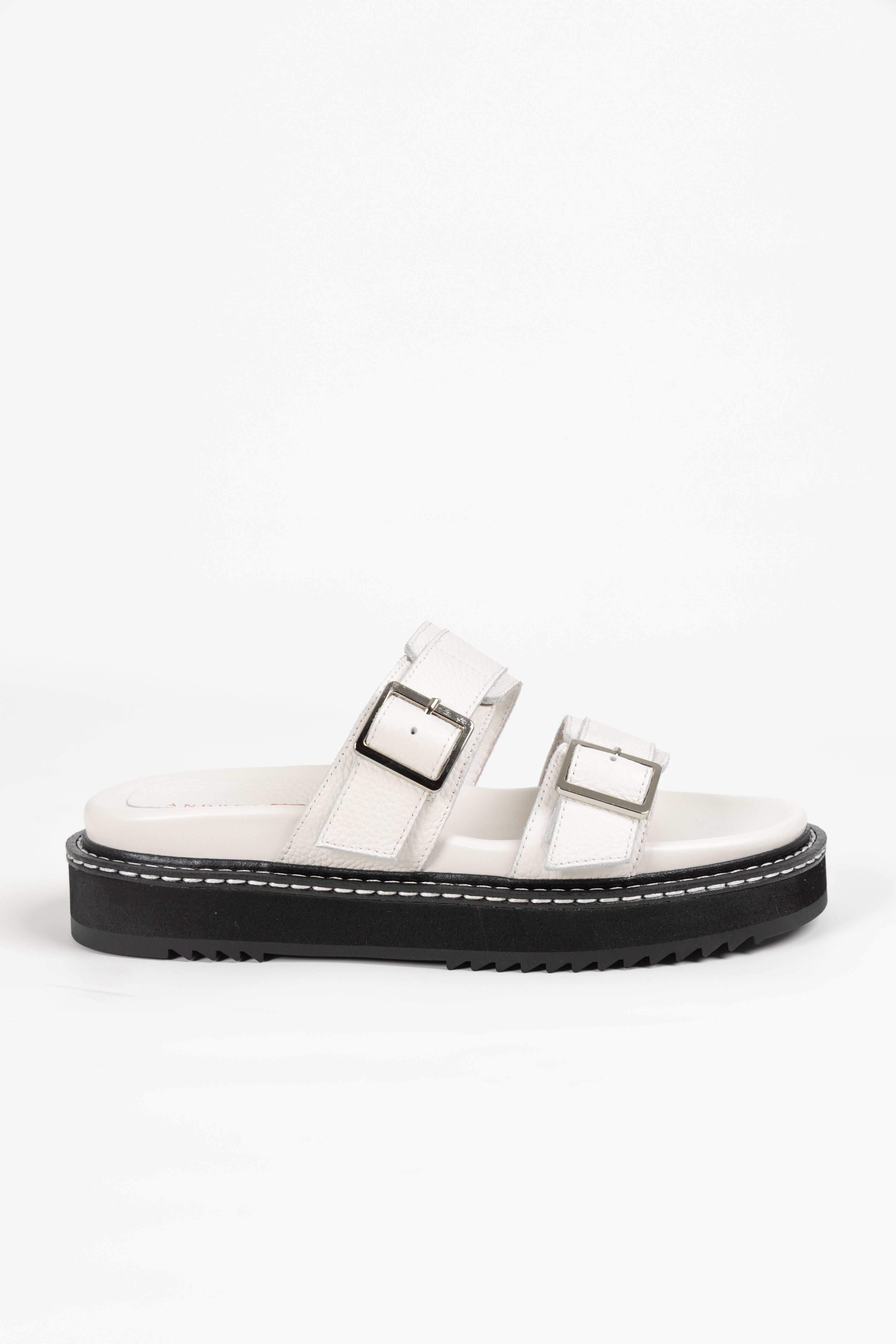 GIMLET SANDAL WHITE TUMBLE LEATHER